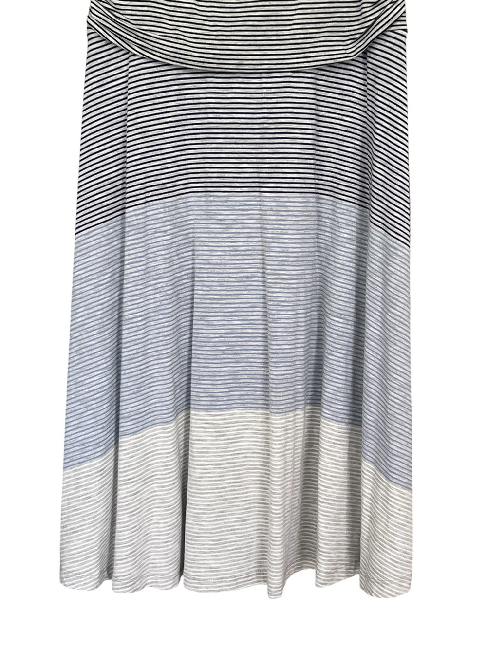 Athleta Santa Maria Sleeveless Dress Gray Striped Size Small - Picture 3 of 11